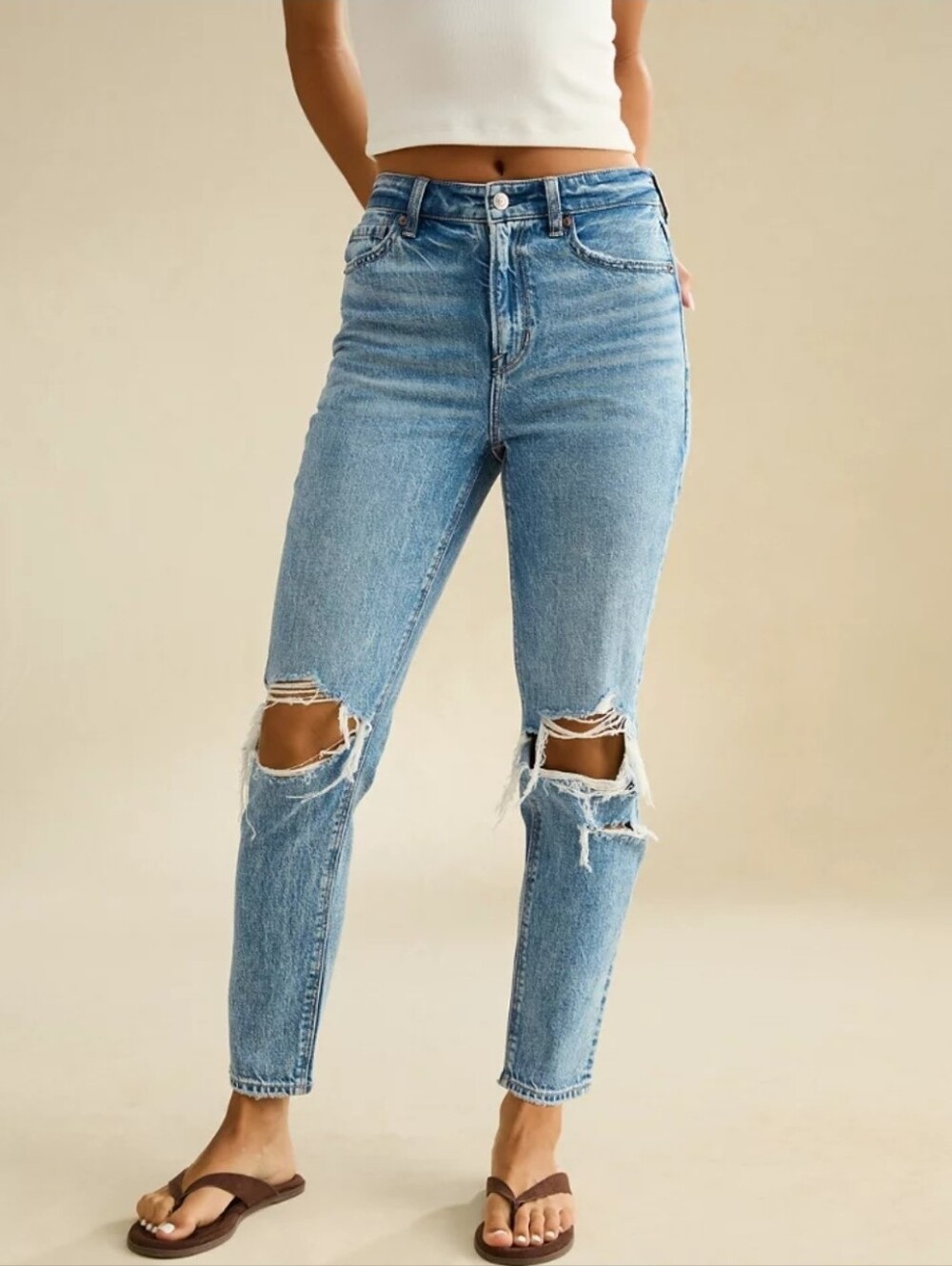 AE Ripped Mom Jeans